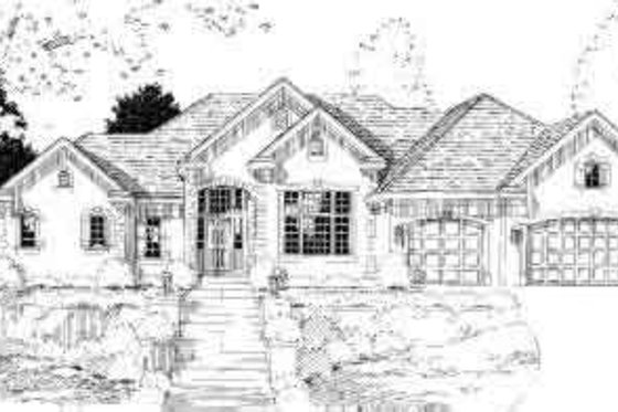 Exterior - Front Elevation for Traditional House Plan #312-167 - 3 bed, 2.5 bath