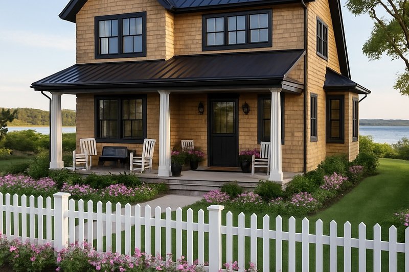 Cottage Style House Plan - 5 Beds 3 Baths 2415 Sq/Ft Plan #928-314 Exterior