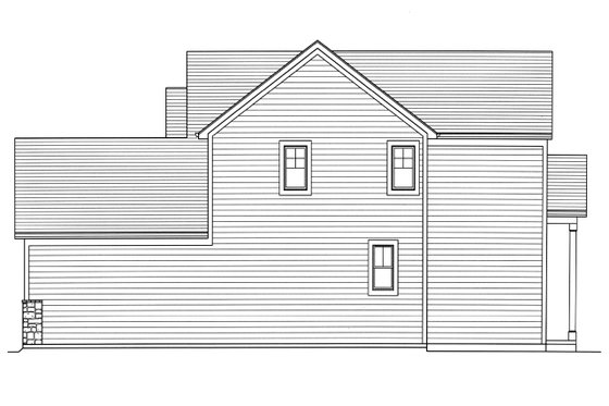Exterior - Other Elevation for Country House Plan #46-891 - 4 bed, 2.5 bath