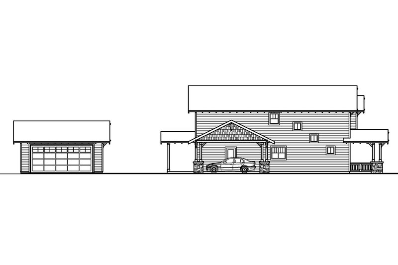 Home Plan - Exterior - Other Elevation for Craftsman House Plan #124-610 - 3 bed, 2.5 bath