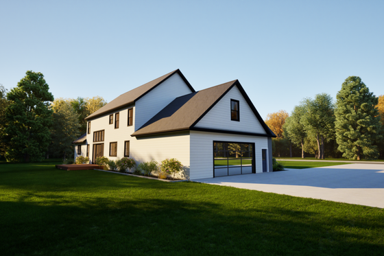 Exterior - Other Elevation 3 for Contemporary House Plan #1116-10 - 4 bed, 3.5 bath