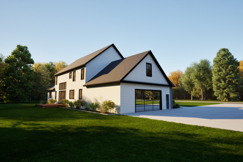 Architectural House Design - Exterior - Other Elevation 3 for Contemporary House Plan #1116-10 - 4 bed, 3.5 bath