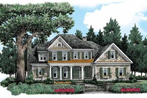 Country Exterior - Front Elevation Plan #927-361