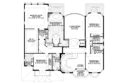 Mediterranean Style House Plan - 5 Beds 6.5 Baths 5176 Sq/Ft Plan #420-295 