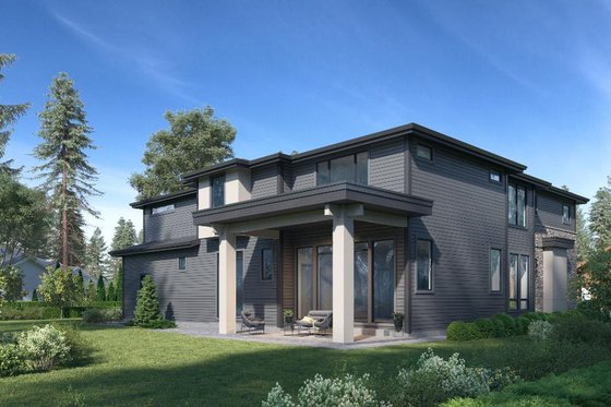 Exterior - Other Elevation 1 for Contemporary House Plan #1066-97 - 5 bed, 4.5 bath