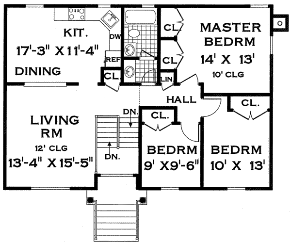 Dream House Plan - Traditional Floor Plan - Main Floor Plan #3-147