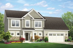 Traditional Exterior - Front Elevation Plan #1010-143