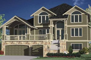 Contemporary Exterior - Front Elevation Plan #951-8