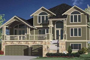 Dream House Plan - Contemporary Exterior - Front Elevation Plan #951-8