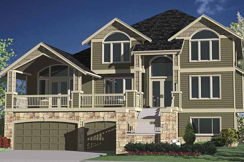Architectural House Design - Contemporary Exterior - Front Elevation Plan #951-8