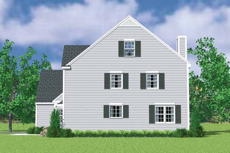 Architectural House Design - Exterior - Other Elevation for Colonial House Plan #72-1117 - 4 bed, 3.5 bath