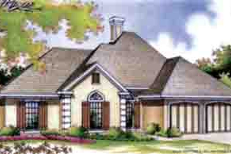 Architectural House Design - European Exterior - Front Elevation Plan #45-256