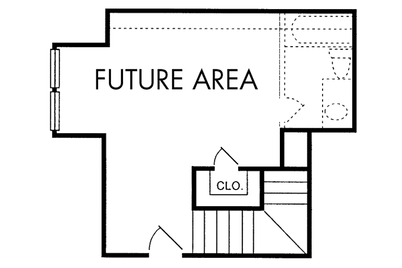 Architectural House Design - Floor Plan - Upper Floor for Country House Plan #974-43 - 3 bed, 2.5 bath