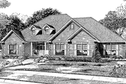 Country Style House Plan - 4 Beds 3.5 Baths 3036 Sq/Ft Plan #17-2916 