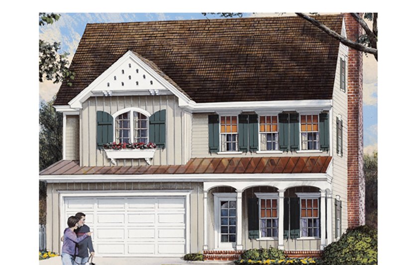 House Blueprint - Traditional Exterior - Front Elevation Plan #137-362