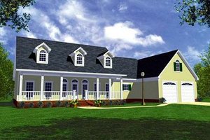 Farmhouse Exterior - Front Elevation Plan #21-154
