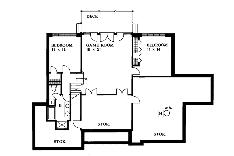 Home Plan - Floor Plan - Upper Floor for Tudor House Plan #1016-16 - 3 bed, 2.5 bath