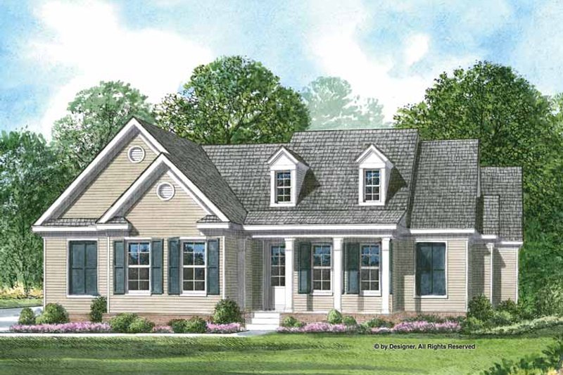 Architectural House Design - Exterior - Front Elevation 3 for Craftsman House Plan #952-197 - 3 bed, 2 bath