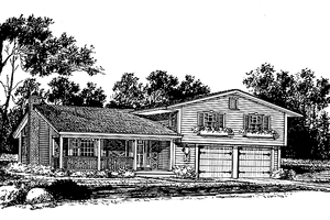 Architectural House Design - Contemporary Exterior - Front Elevation Plan #315-123