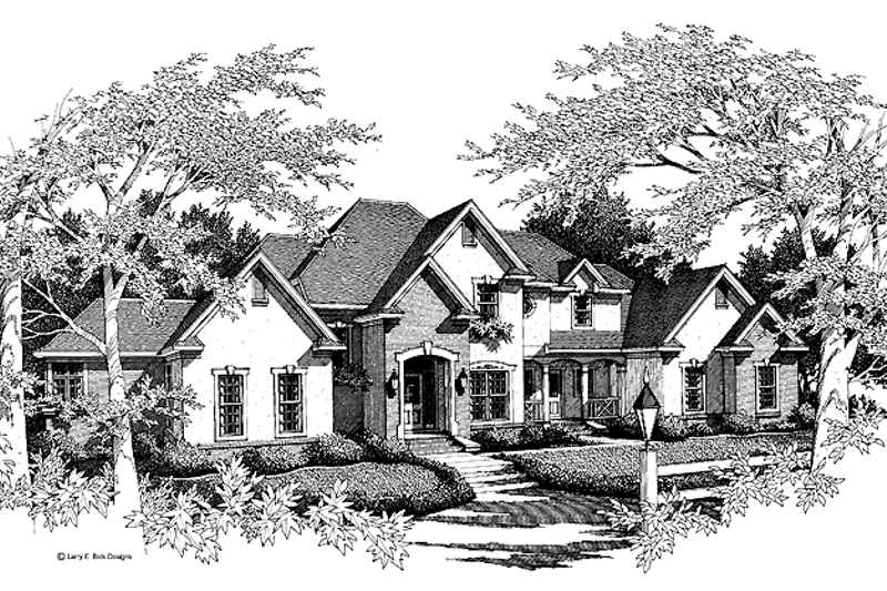 Home Plan - Classical Exterior - Front Elevation Plan #952-93