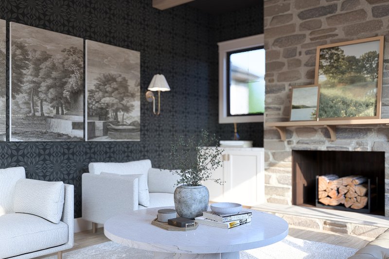 Dream House Plan - Interior - Family Room 3 for Cottage House Plan #455-800 - 3 bed, 2.5 bath