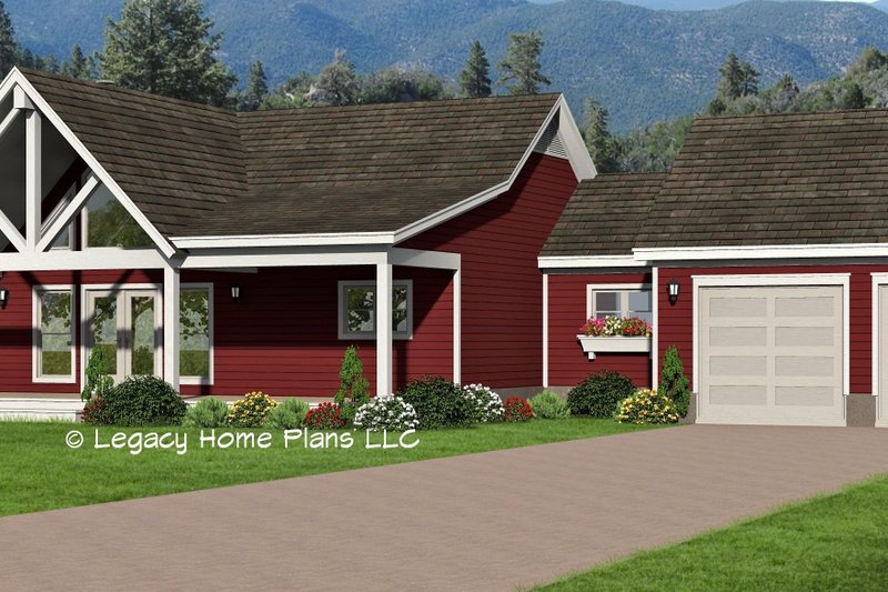 Home Plan - Country Exterior - Front Elevation Plan #932-605