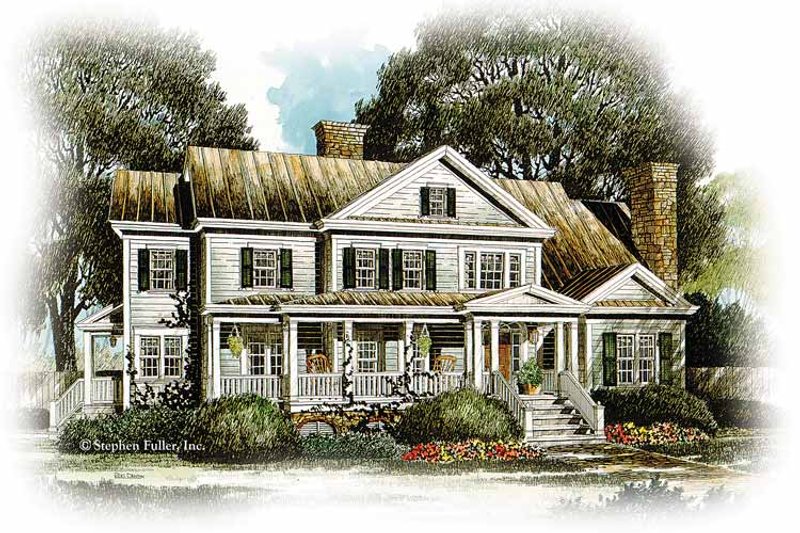 Home Plan - Country Exterior - Front Elevation Plan #429-330