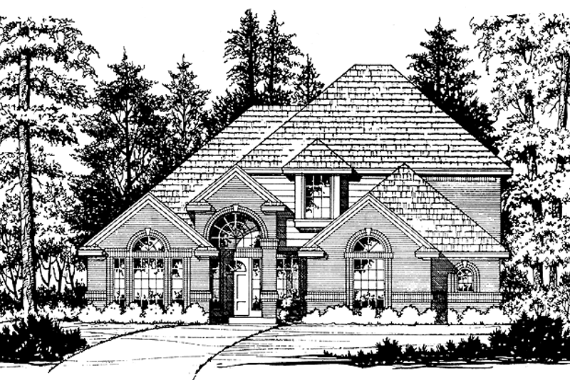 Dream House Plan - Traditional Exterior - Front Elevation Plan #40-461
