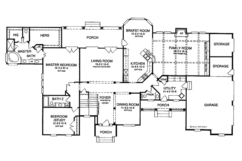 Dream House Plan - Floor Plan - Main Floor for Traditional House Plan #952-98 - 4 bed, 4.5 bath