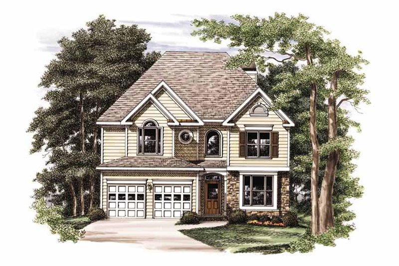 Architectural House Design - Colonial Exterior - Front Elevation Plan #927-708