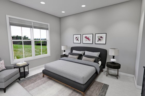 Interior - Master Bedroom for Farmhouse House Plan #51-1275 - 4 bed, 3.5 bath