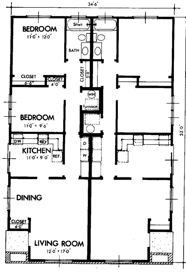 House Design - Prairie Floor Plan - Main Floor Plan #320-1243