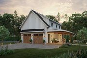 Farmhouse Style House Plan - 1 Beds 1 Baths 990 Sq/Ft Plan #1117-29 Exterior 