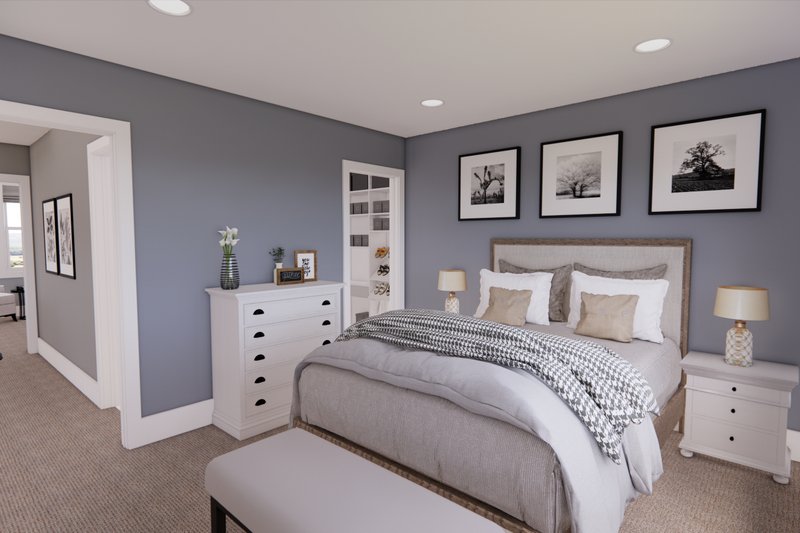 House Plan Design - Interior - Bedroom for Farmhouse House Plan #51-1565 - 4 bed, 2.5 bath