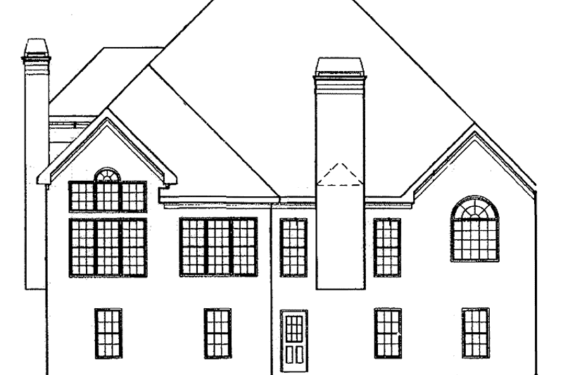 Home Plan - Exterior - Rear Elevation for Mediterranean House Plan #927-212 - 3 bed, 2.5 bath