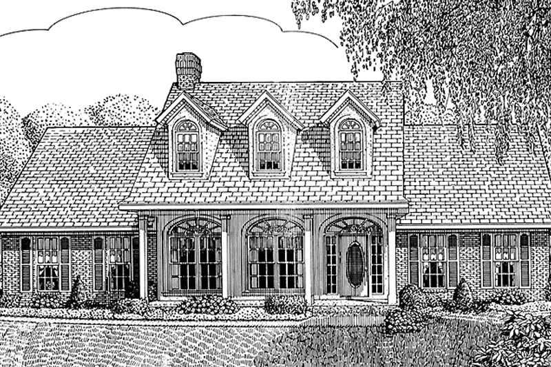 Victorian Style House Plan - 3 Beds 2.5 Baths 1698 Sq/Ft Plan #11-242 ...