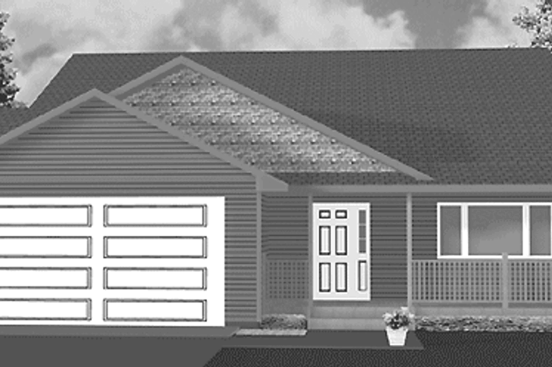 Architectural House Design - Country Exterior - Front Elevation Plan #980-7