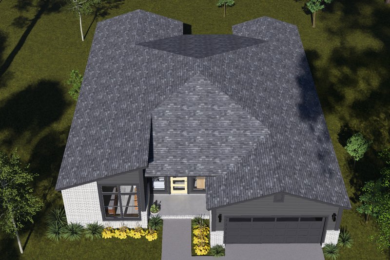 Architectural House Design - Exterior - Other Elevation 5 for Modern House Plan #513-2433 - 3 bed, 2 bath