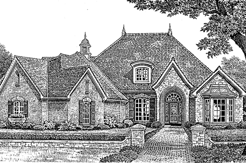 Home Plan - Exterior - Front Elevation 3 for Classical House Plan #310-1202 - 3 bed, 2.5 bath