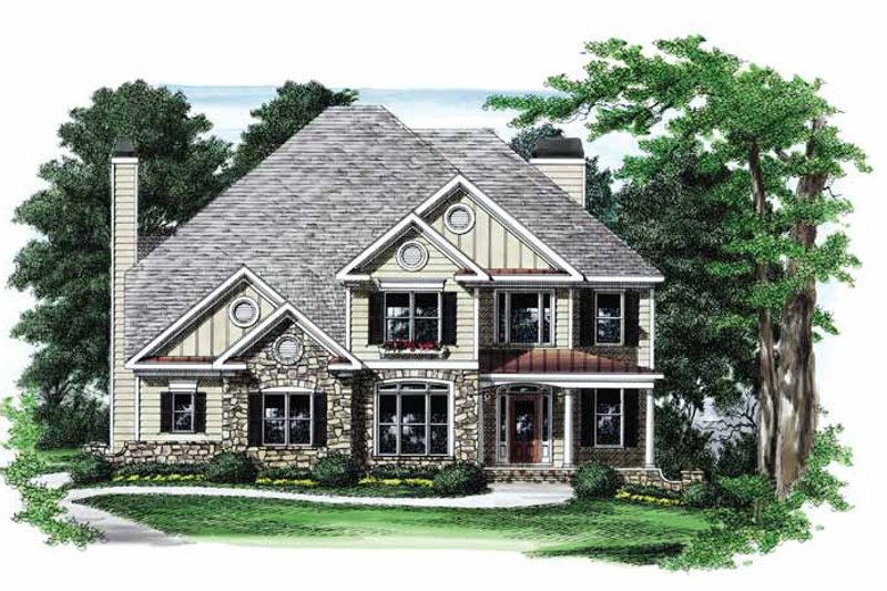 Home Plan - Country Exterior - Front Elevation Plan #927-774