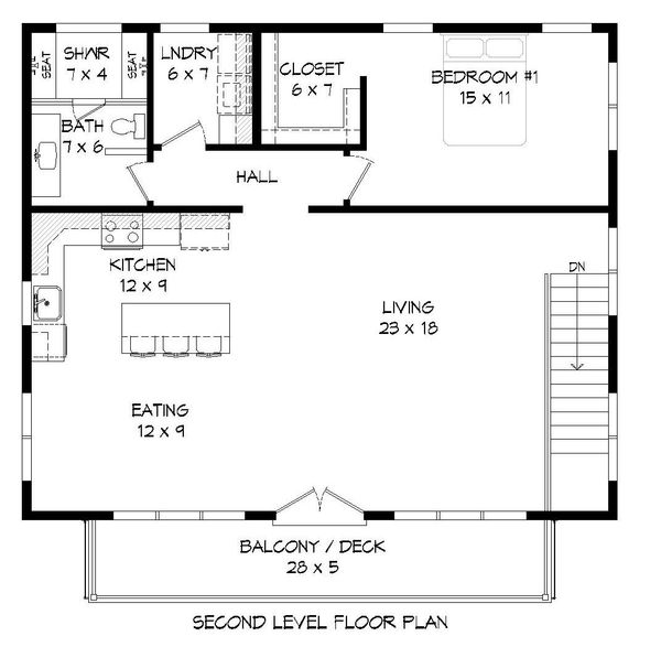 Contemporary Floor Plan - Main Floor Plan #932-149