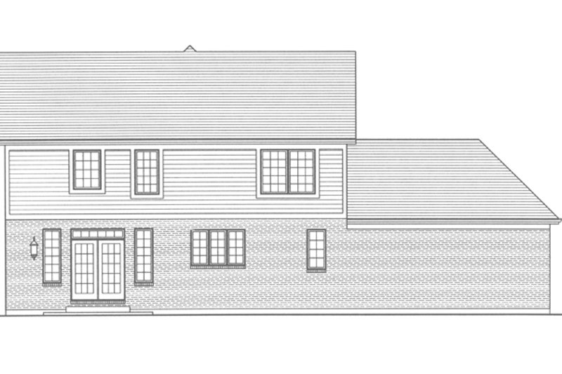 Dream House Plan - Exterior - Rear Elevation for Traditional House Plan #46-800 - 4 bed, 2.5 bath