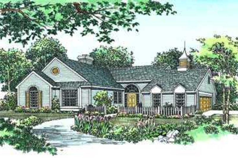 Home Plan - Traditional Exterior - Front Elevation Plan #72-109