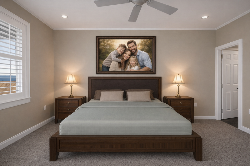 House Design - Interior - Master Bedroom 1 for Craftsman House Plan #1060-457 - 2 bed, 2 bath