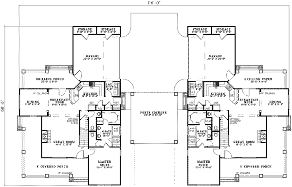 Dream House Plan - Tudor Floor Plan - Main Floor Plan #17-2158