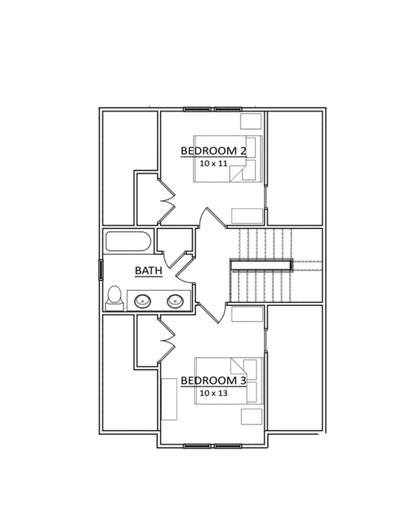 Home Plan - Craftsman Floor Plan - Upper Floor Plan #936-4