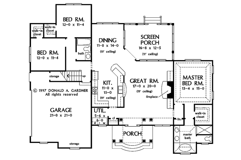 Home Plan - Floor Plan - Main Floor for Mediterranean House Plan #929-291 - 3 bed, 2 bath