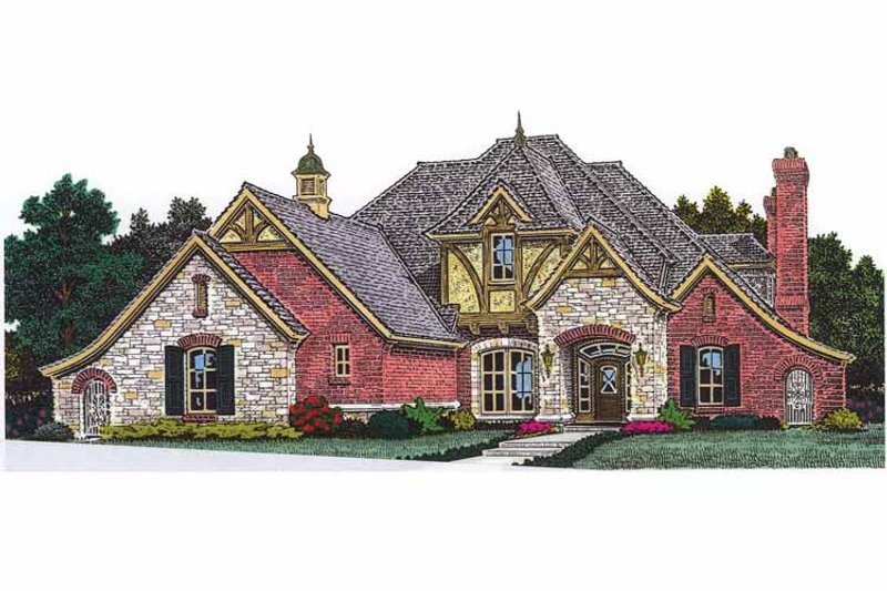 Home Plan - Country Exterior - Front Elevation Plan #310-1252