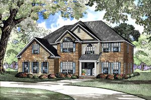 Traditional Exterior - Front Elevation Plan #17-3251