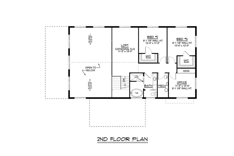 House Plan Design - Floor Plan - Upper Floor for Farmhouse House Plan #1064-212 - 3 bed, 2.5 bath
